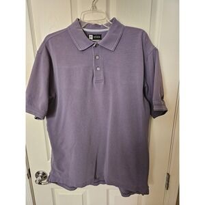 Jos. A. Bank Men's Purple Leadbetter Golf Polo 100% Cotton Short Sleeve Shirt, L